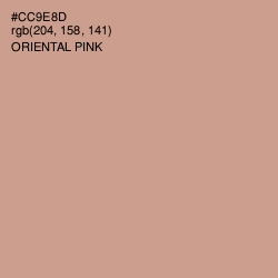 #CC9E8D - Oriental Pink Color Image