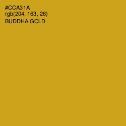 #CCA31A - Buddha Gold Color Image