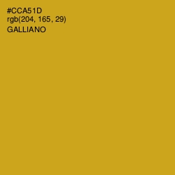 #CCA51D - Galliano Color Image