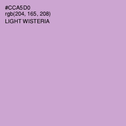 #CCA5D0 - Light Wisteria Color Image