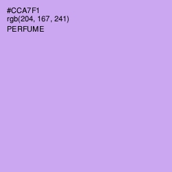 #CCA7F1 - Perfume Color Image