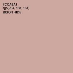 #CCA8A1 - Bison Hide Color Image