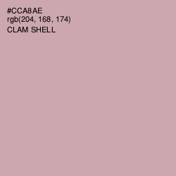 #CCA8AE - Clam Shell Color Image