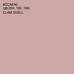 #CCA9A6 - Clam Shell Color Image