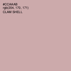 #CCAAAB - Clam Shell Color Image