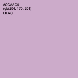 #CCAAC9 - Lilac Color Image