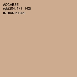 #CCAB8E - Indian Khaki Color Image