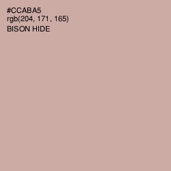 #CCABA5 - Bison Hide Color Image