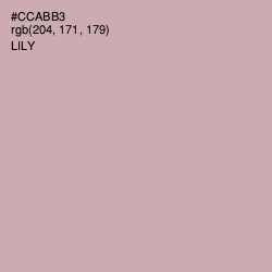 #CCABB3 - Lily Color Image