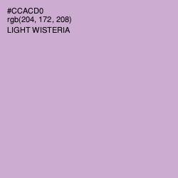 #CCACD0 - Light Wisteria Color Image