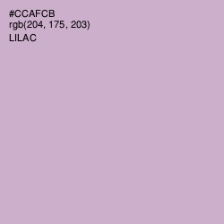 #CCAFCB - Lilac Color Image