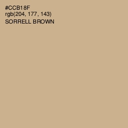 #CCB18F - Sorrell Brown Color Image