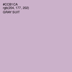 #CCB1CA - Gray Suit Color Image