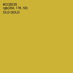 #CCB235 - Old Gold Color Image