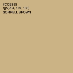 #CCB385 - Sorrell Brown Color Image