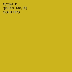 #CCB41D - Gold Tips Color Image