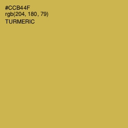 #CCB44F - Turmeric Color Image