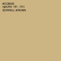 #CCB583 - Sorrell Brown Color Image