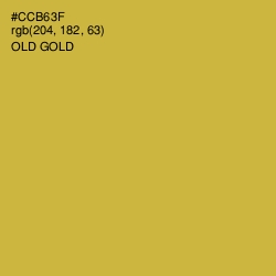 #CCB63F - Old Gold Color Image