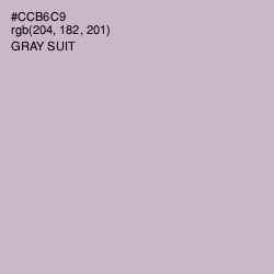 #CCB6C9 - Gray Suit Color Image