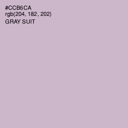 #CCB6CA - Gray Suit Color Image