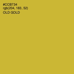 #CCB734 - Old Gold Color Image