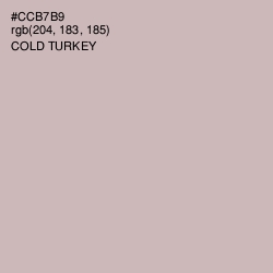 #CCB7B9 - Cold Turkey Color Image