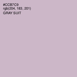 #CCB7C9 - Gray Suit Color Image