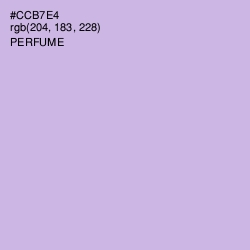 #CCB7E4 - Perfume Color Image