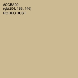 #CCBA92 - Rodeo Dust Color Image