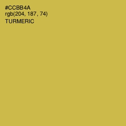 #CCBB4A - Turmeric Color Image