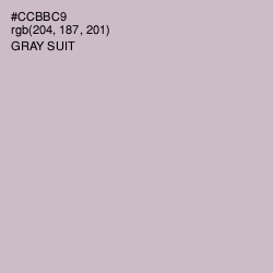 #CCBBC9 - Gray Suit Color Image