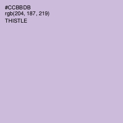 #CCBBDB - Thistle Color Image