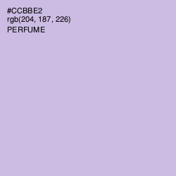 #CCBBE2 - Perfume Color Image