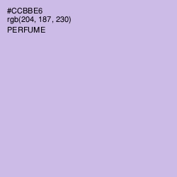 #CCBBE6 - Perfume Color Image