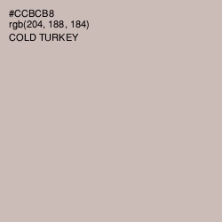 #CCBCB8 - Cold Turkey Color Image