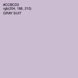 #CCBCD2 - Gray Suit Color Image
