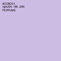 #CCBCE4 - Perfume Color Image