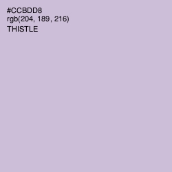 #CCBDD8 - Thistle Color Image