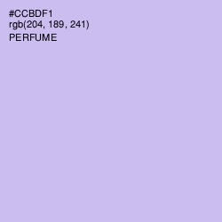 #CCBDF1 - Perfume Color Image