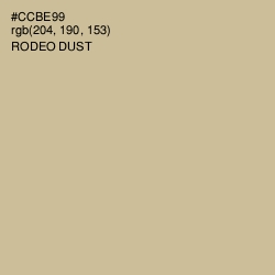 #CCBE99 - Rodeo Dust Color Image