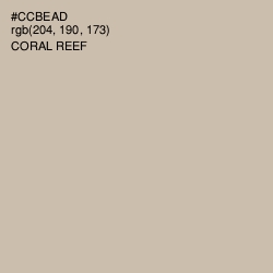 #CCBEAD - Coral Reef Color Image
