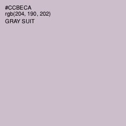 #CCBECA - Gray Suit Color Image