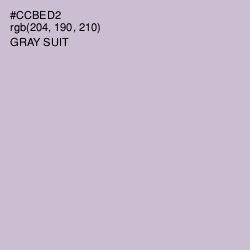 #CCBED2 - Gray Suit Color Image