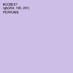#CCBEE7 - Perfume Color Image