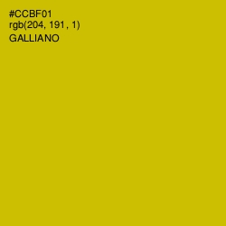 #CCBF01 - Galliano Color Image