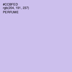 #CCBFED - Perfume Color Image