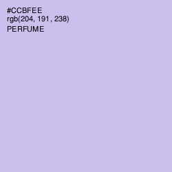 #CCBFEE - Perfume Color Image