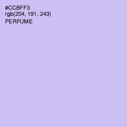 #CCBFF3 - Perfume Color Image