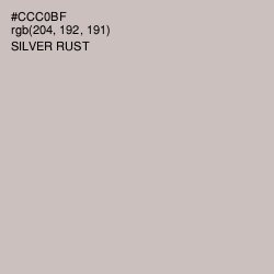 #CCC0BF - Silver Rust Color Image